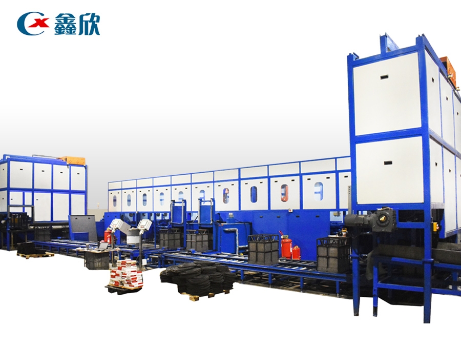 Automatic vacuum cleaning and drying line